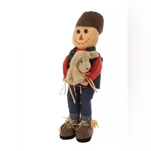 Scarecrow Plush with Bunny